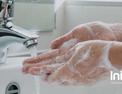 Image showing washing their hands at the bathroom sink